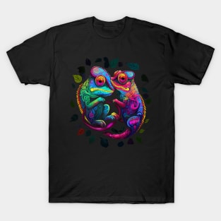 Chameleon Couple Valentine T-Shirt